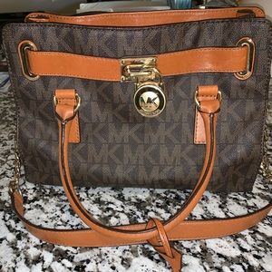 Michael Kors Hamilton MK Logo Satchel